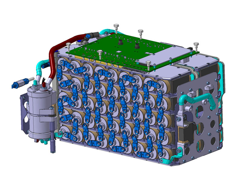 Bac batteries de la Peugeot 908 Hybride