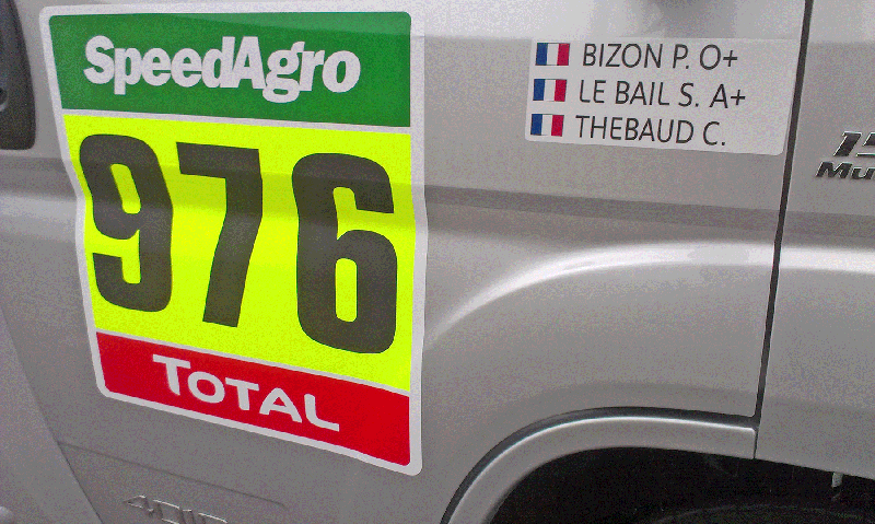 le camping car du Dakar conduit par Patrick Bizon