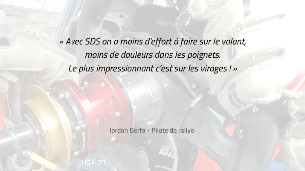 Jordan Berfa pilote de rallye recommande SDS