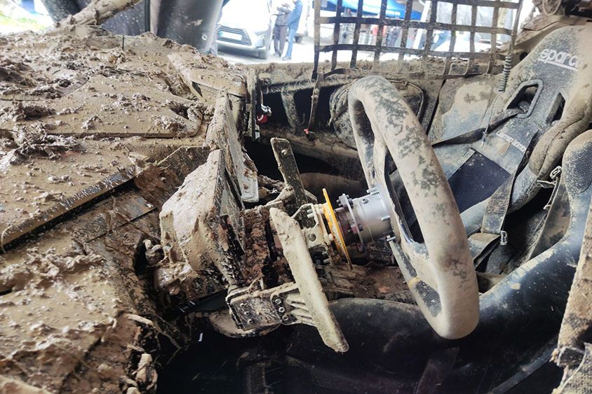 SDS en essai avec Maxime FOURMAUX sur la voiture zéro du rally d'Arzacq